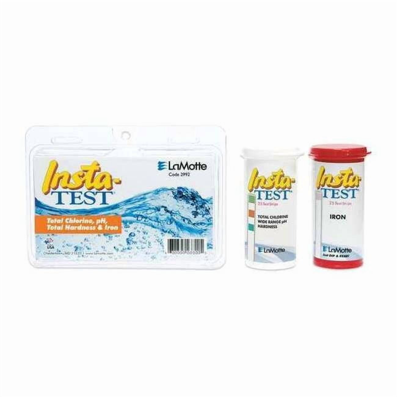 Insta-Test Test Strips,4 in.L.,Iron,Hardness,PK50 2992
