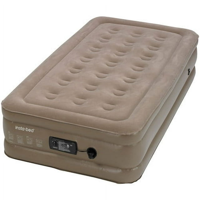 Insta-bed 15" Raised Twin Air Mattress with Integrated AC Pump