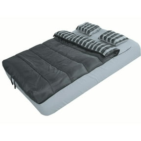 Insta-bed 6-Piece Gray Comfort-Zip Bedding Set, Queen