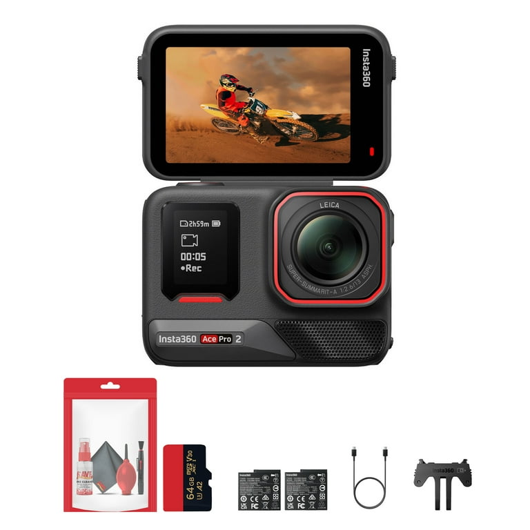Insta360 Ace Pro 2 WaterProof Action Camera, AI-Powered, 8K30, 1