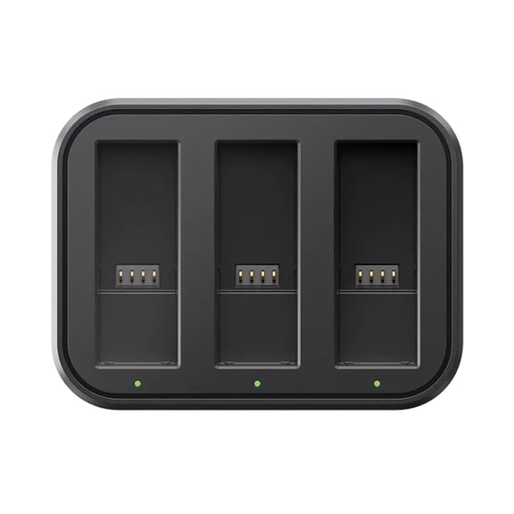 Insta360 Ace Pro & Ace Fast Charge Hub, 3-Slot Battery Charger with LED Indicators, USB-C Quick Charging Dock for Action Camera Batteries