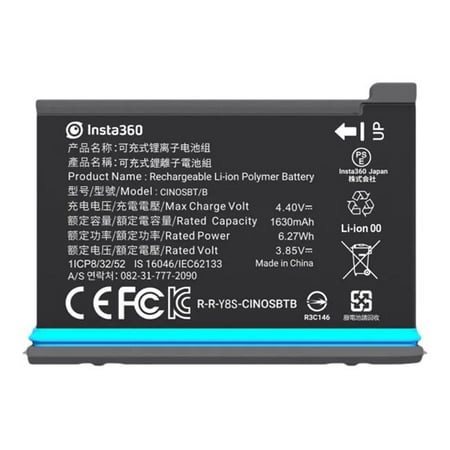 Insta360 - Rechargeable Lithium Polymer Replacement Battery for ONE X2