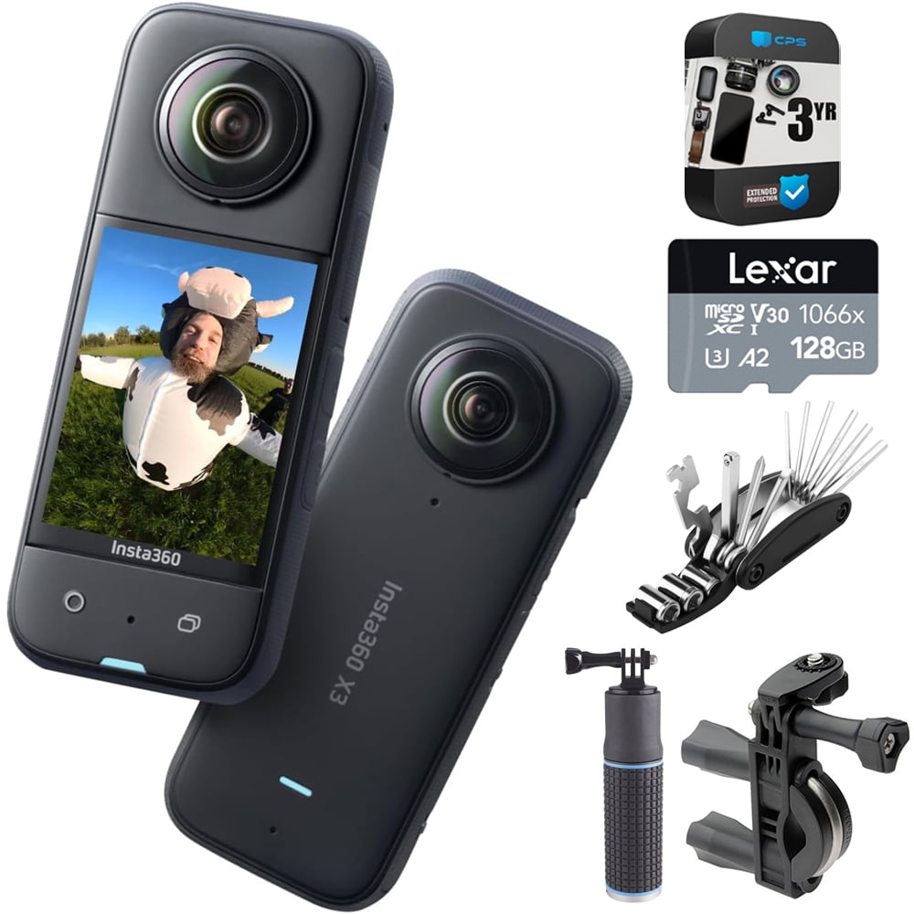 Insta360 CINSAAQ/B X3 360CAM 266832: 5.7K 360 Video, 72MP Insta360 CINSAAQ/B X3 360CAM 266832: 5.7K 360 Video, 72MP