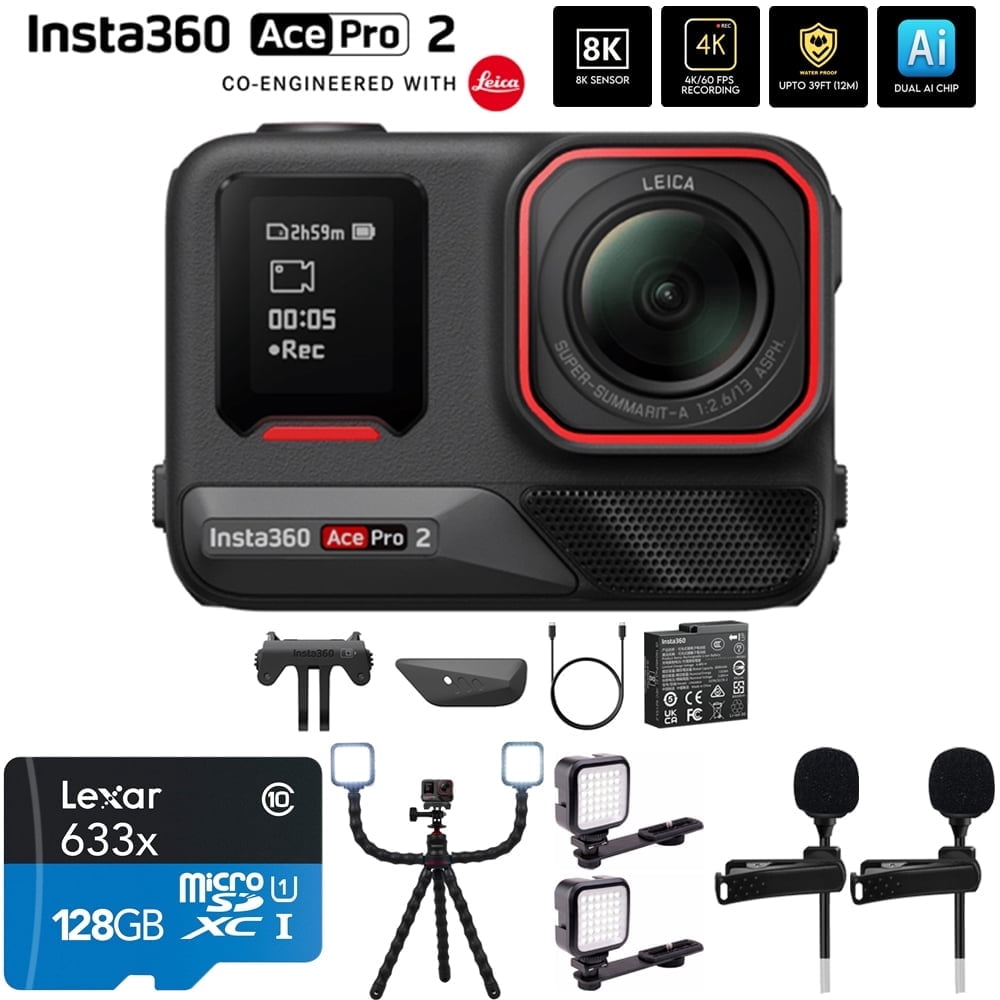 Insta360 CINSBBGA_ACEPRO201 Ace Pro 2 8K Waterproof Action Camera