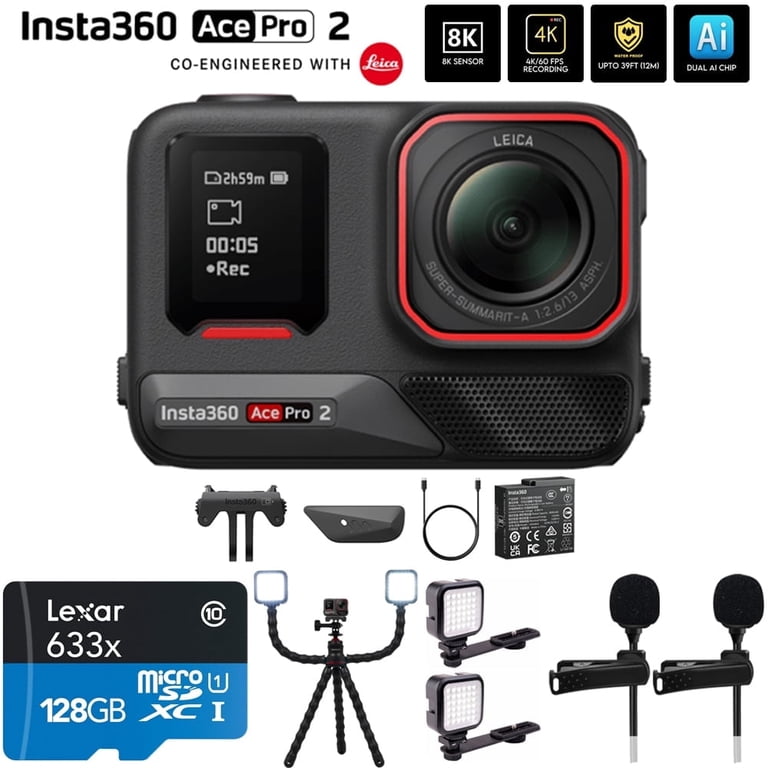 Insta360 CINSBBGA_ACEPRO201 Ace Pro 2 8K Waterproof Action Camera