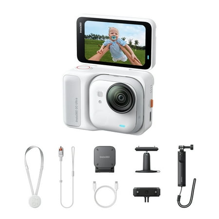 Insta360 - GO Ultra Action Camera Creator Bundle - White