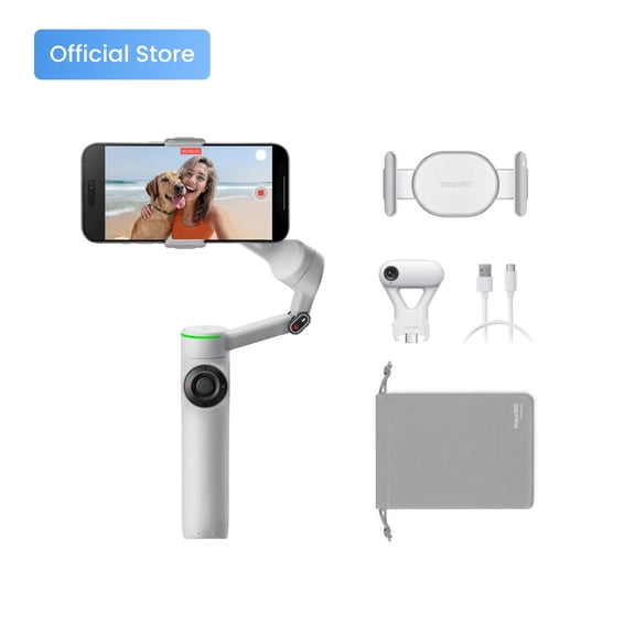 Insta360 Flow 2 3-Axis AI-Powered Smartphone Gimbal with AI Tracker, Stone Gray
