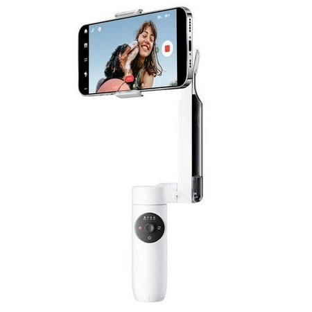 Insta360 - Flow Standard 3-axis Gimbal Stabilizer for Smartphones with built-in Tripod - White