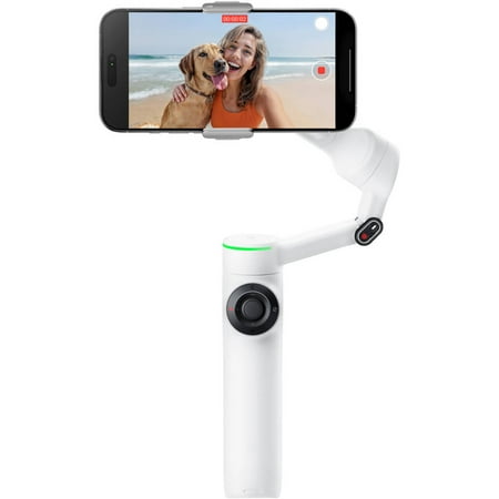 Insta360 - Flow2 Pro Gimbal Stabilizer for Smartphones with Built-in Selfie Stick and Tripod - White