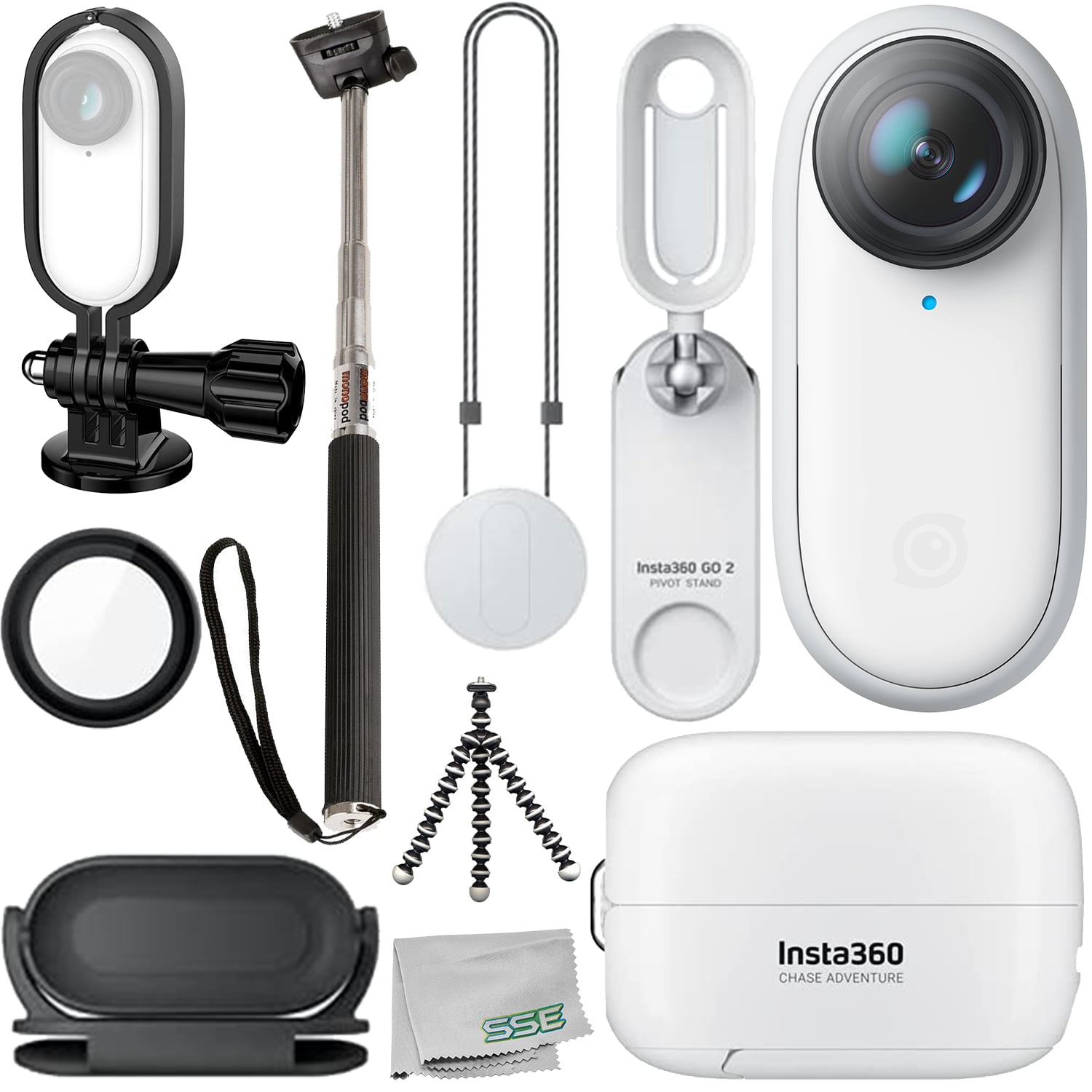Insta360 GO 2 Action Camera with Starter Accessory Bundle 