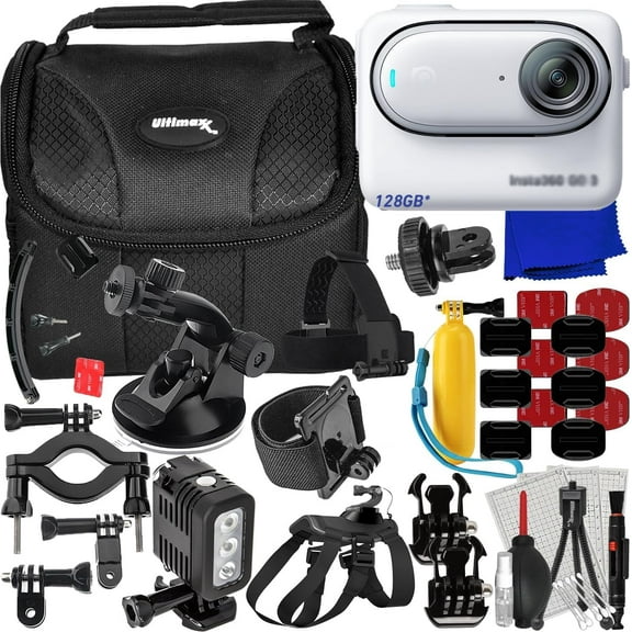 Insta360 GO 3 Action Camera (64GB) CINSABKA_GO306 - 16PC Accessory Bundle