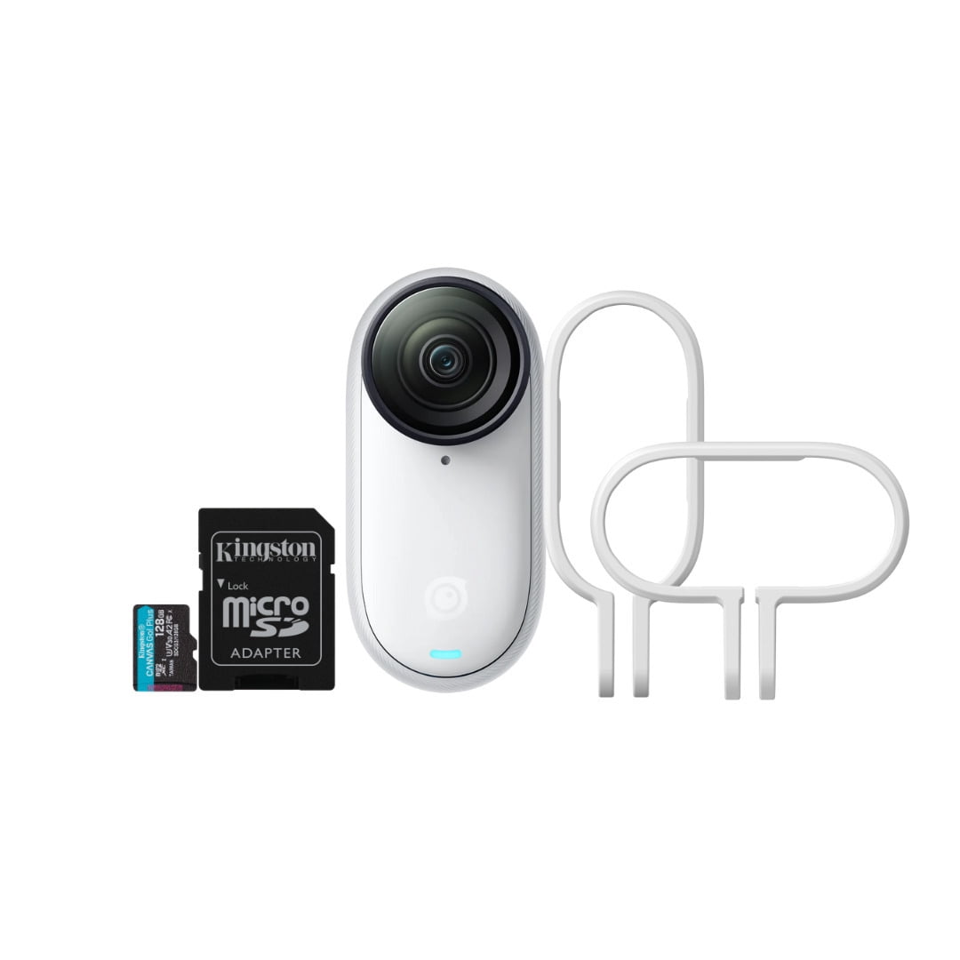 Insta360 GO 3S Action Camera (64GB, Arctic White) Bundle