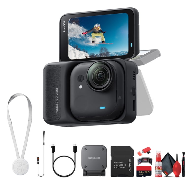 Insta360 GO Ultra Standard Bundle Midnight Black | Compact