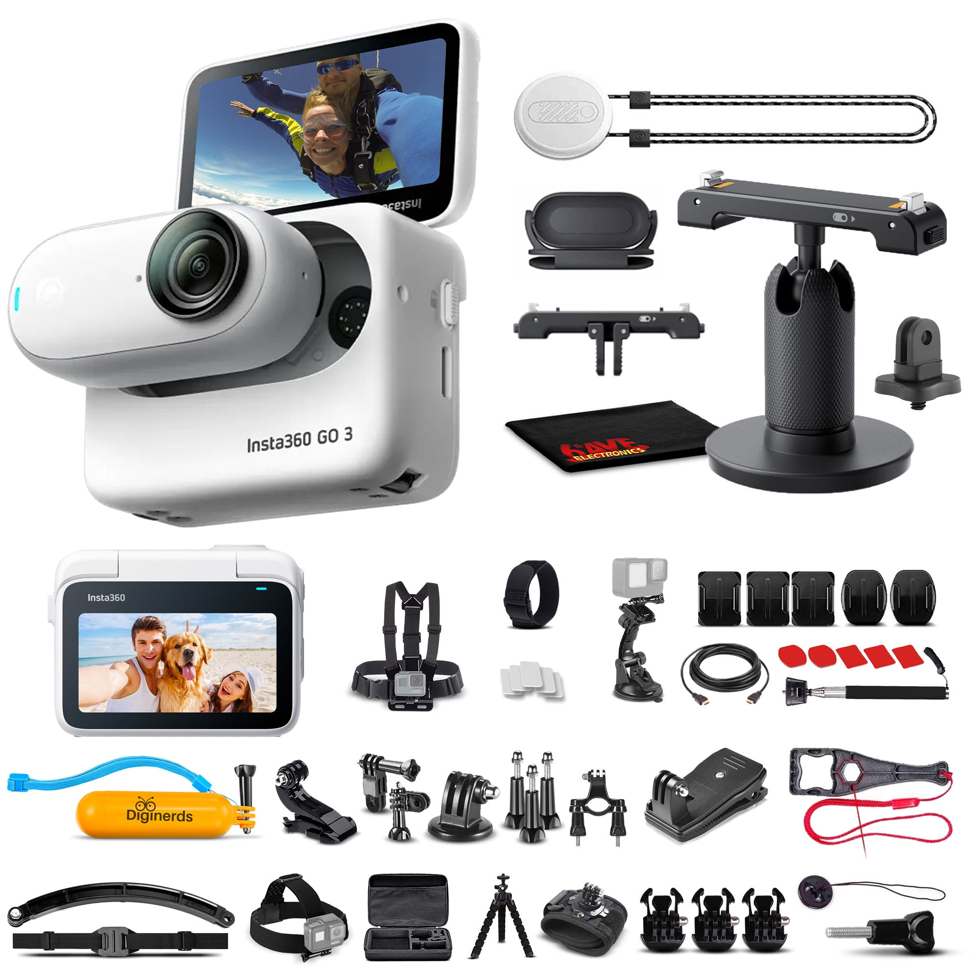 Insta360 GO 3 2.7K 2720 x 1536 Action Camera with Bundle Insta360 GO 3 2.7K 2720 x 1536 Action Camera with Bundle