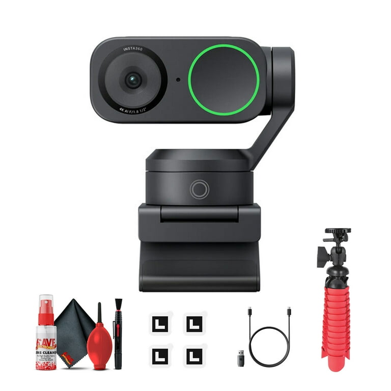 Insta360 Link 2 4K AI Webcam Bundle with Accessories - Walmart.com