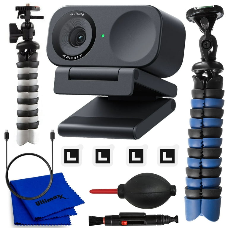 Insta360 Link 2C 4K AI Webcam - Bundle Includes: 12 Gripster