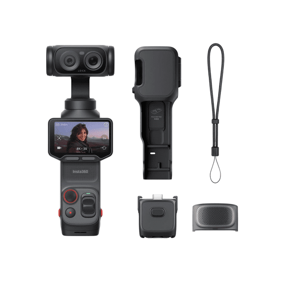 Insta360 Luna Ultra Standard Bundle 8K Vlogging Camera with 1/1.3'' CMOS & 4K/120fps Video, 3-Axis Stabilization