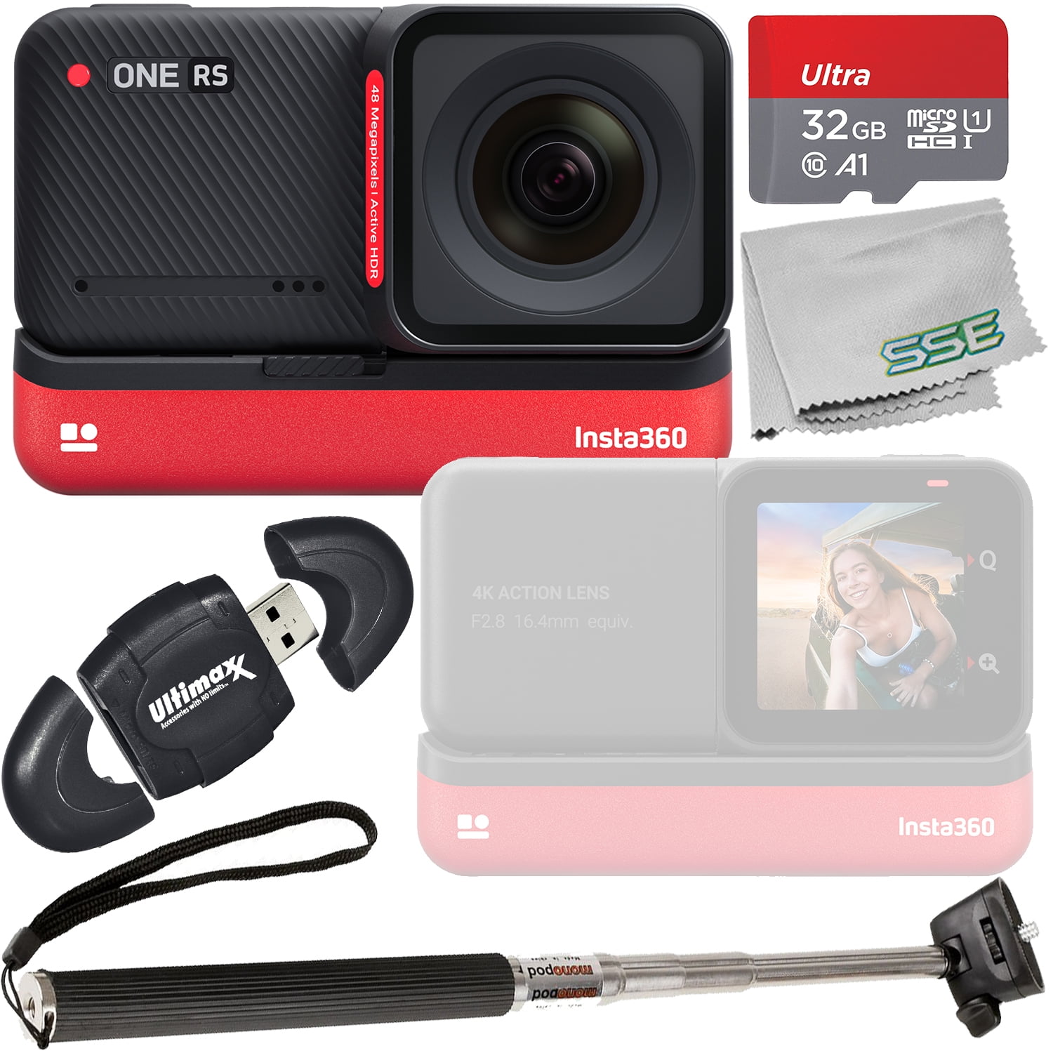 Insta360 ONE RS 4K Edition with Basic Accessory Bundle Insta360 ONE RS 4K Edition with Basic Accessory Bundle