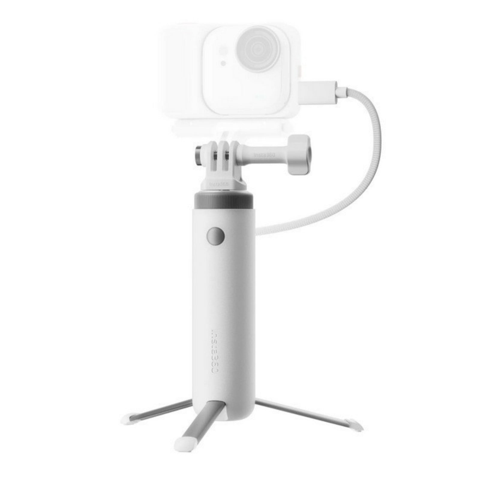 Insta360 Power Handle 4800mAh Charging Grip for Ace Pro 2 / GO Ultra – 2-in-1 Tripod Selfie Stick with Built-In Battery and USB-C Output