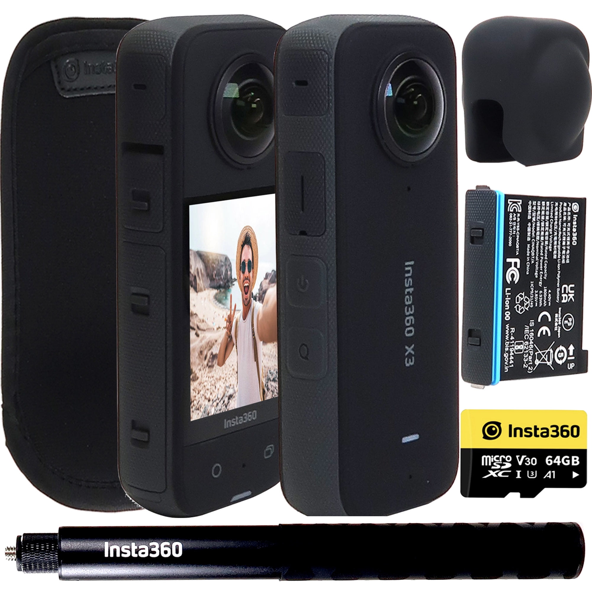 Insta360 X3 360° Action Camera, Waterproof, WiFi, Adventure Insta360 X3 360° Action Camera, Waterproof, WiFi, Adventure