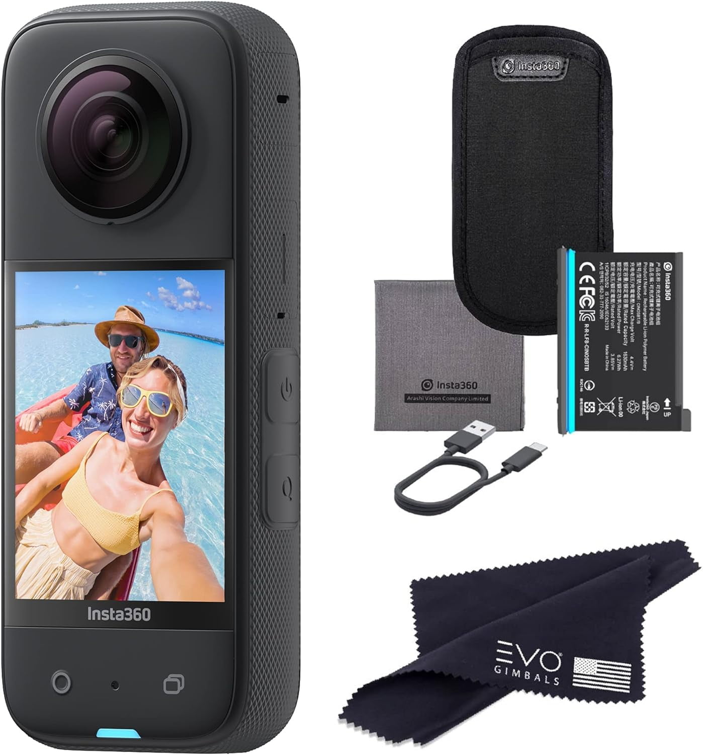 Insta360 X3-ALT2 360 Degree Waterproof Action Camera, 5.7K, 2.29