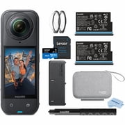 Insta360 X5 8K 360 Action Camera Essentials Bundle, w/64GB Card,Card Reader