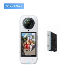 Insta360 X5 Satin White - Waterproof 8K 360 Action Camera, Leading Low Light, Invisible Selfie Stick Effect, Rugged and Replaceable Lens, 3-Hour Battery, Built-in Wind Guard, Stabilization