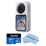 Insta360 X6 8K 360 Camera Standard Bundle, White, with Free Accessory Kit