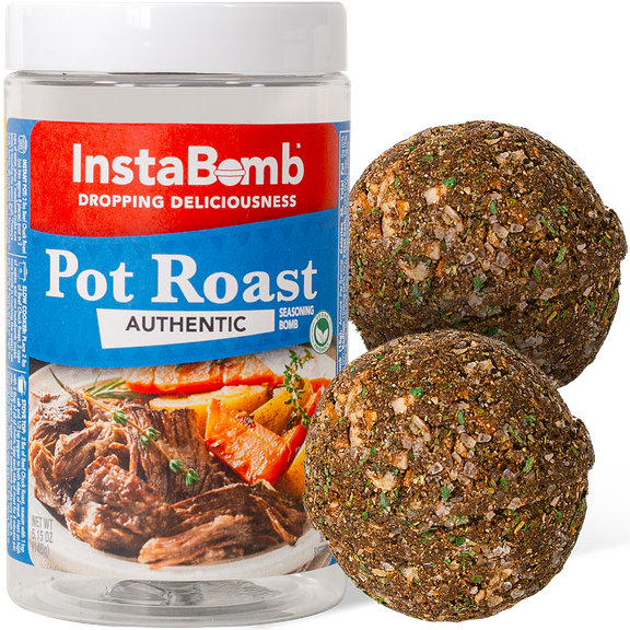 InstaBomb Pot Roast Bomb - 2 Pack - Just Add Water, Meat, & 1 Birria Bomb - Seasoning Bomb - Instant Pot - Slow Cooker