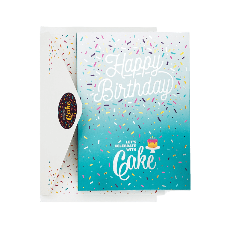 Double Chocolate Let's Celebrate Cake Card Double Chocolate Let's Celebrate Cake Card