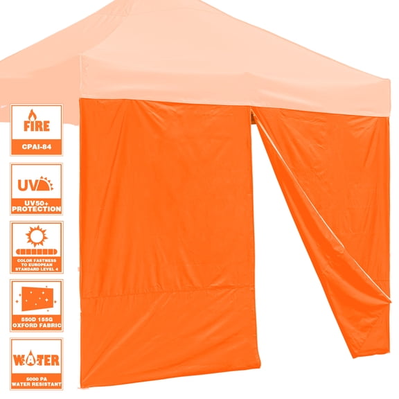 InstaHibit 1 Pack Side Wall for 10x10 ft EZ Pop Up Canopy Tent UV50+ Zipper Pool
