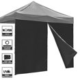 thumbnail image 1 of InstaHibit 10x10' Easy Pop Up Canopy Tent Side Wall Party Shelter Sun Wall Sidewall with Zipper Black 1Pc, 1 of 12