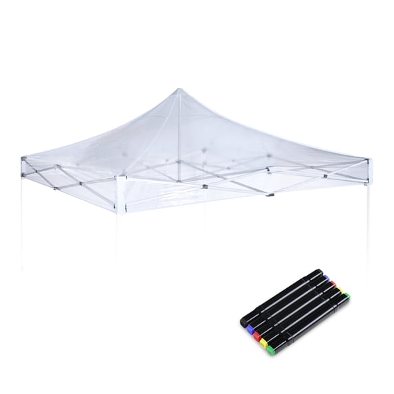 InstaHibit 10x10Ft Transparent Cover Replacement Top for Outdoor Instant Tent