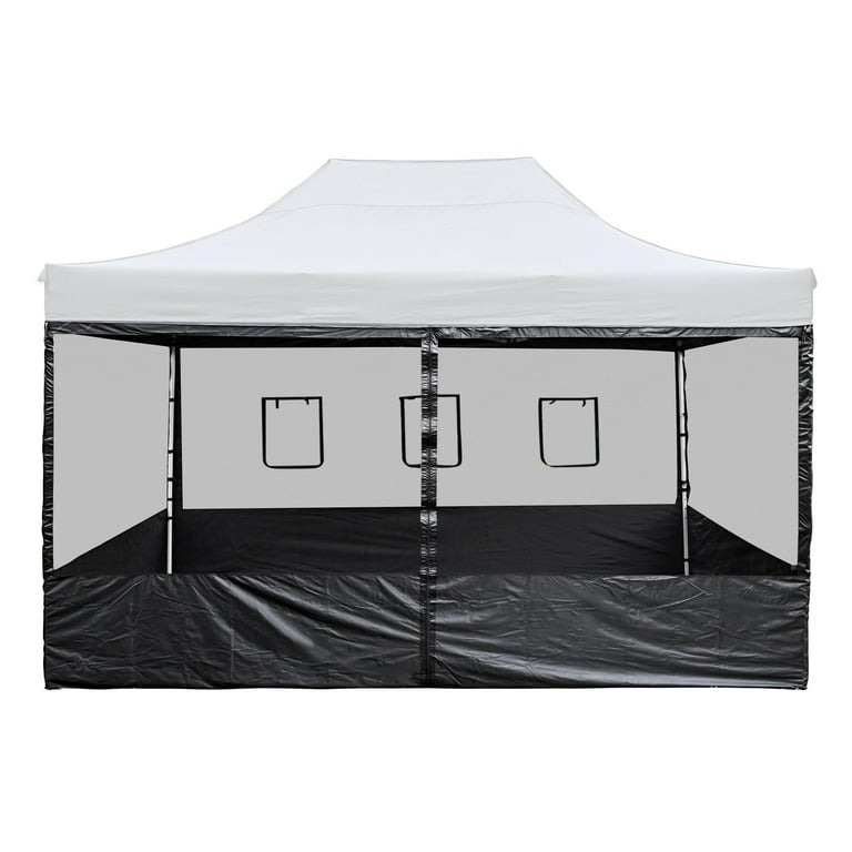 ★MIDNIGHT MOVE★ string t white InstaHibit 4 Mesh Sidewalls for 15x10 Ft Pop Up Canopy Tent