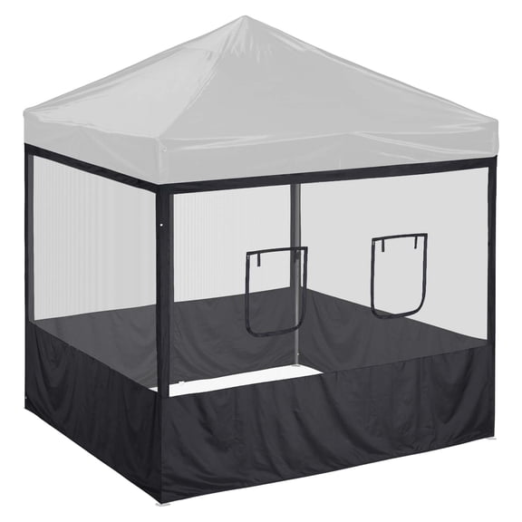 InstaHibit 4 Pcs 10 ft Pop Up Canopy Tent Sidewall Mesh Side Wall Party Canopy Outdoor