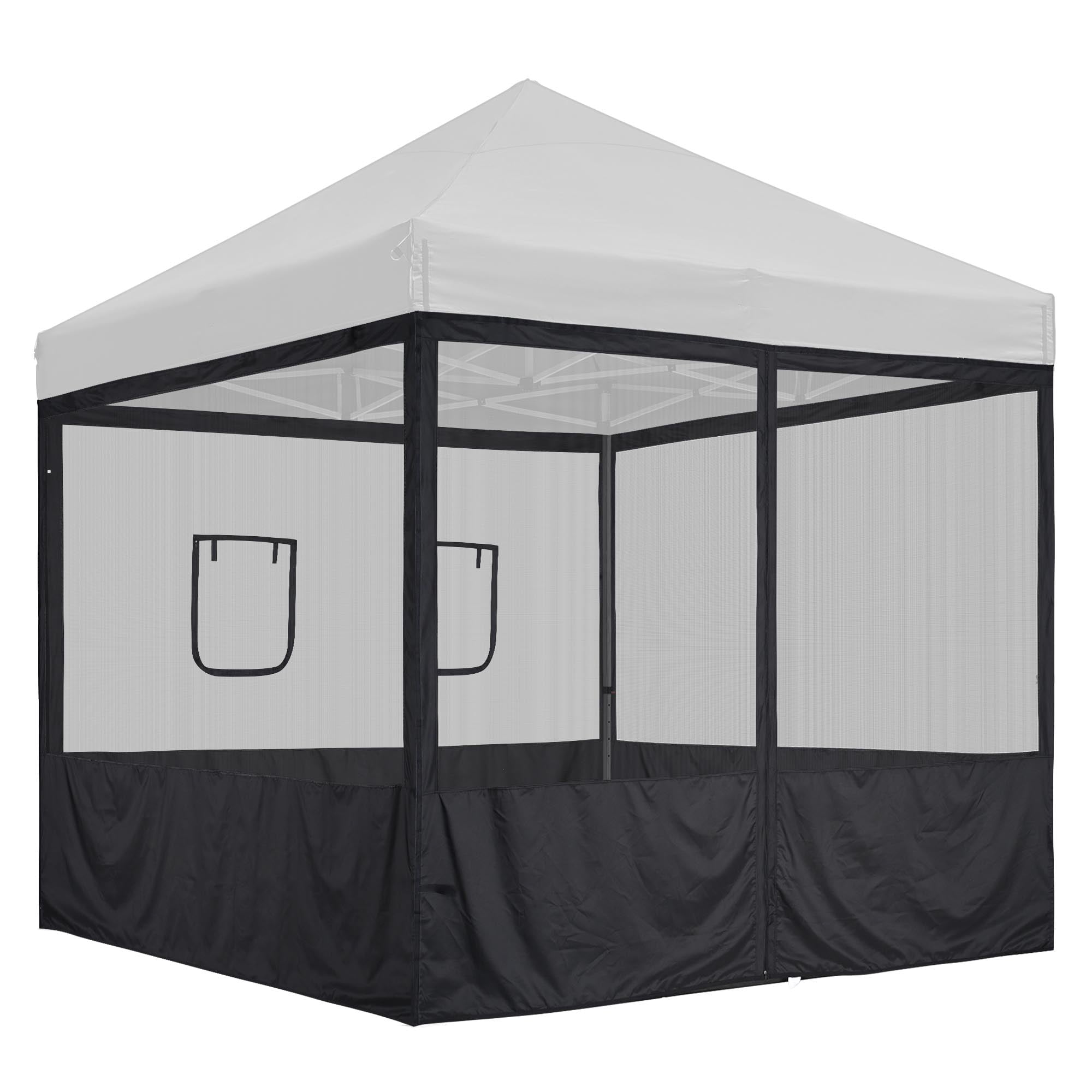 Black Mesh Sidewalls for 10x10 Pop-Up Canopy Tent