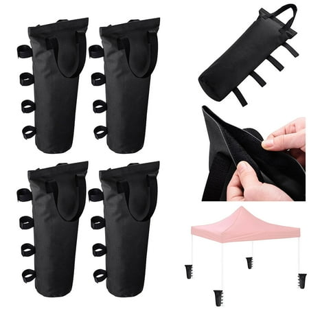 InstaHibit 4 Pcs 18" Weight Sand Bag for Pop Up Canopy Tent Shelter Patio