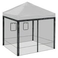 thumbnail image 1 of InstaHibit 4 Pcs Zippered Canopy Tent Walls Mesh Sidewalls for Pop Up 10 ft Canopy Side Wall Fair w/ Service Windows, 1 of 10