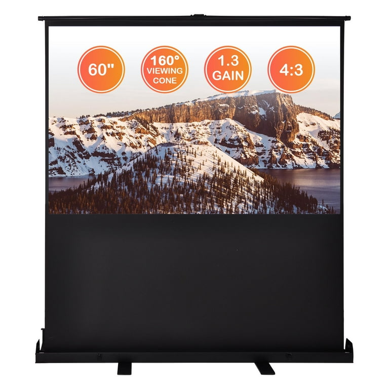 60 inch retractable projector screen