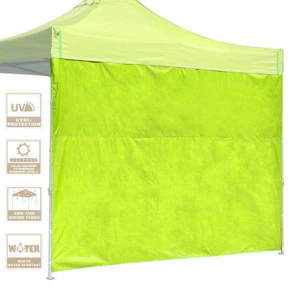 InstaHibit Sidewall Block Out UV50+ Fit 10x10Ft Pop up Canopy 1 Piece Camping