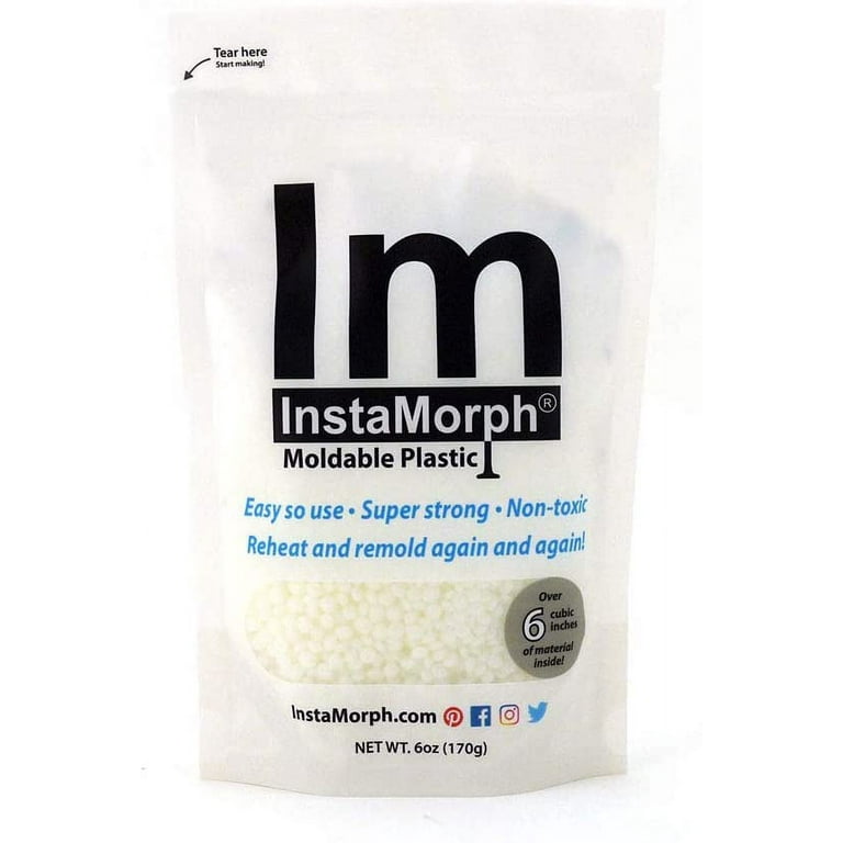 InstaMorph Reusable Moldable Plastic, Thermoplastic Beads, Meltable  Polymorph Pellets, Lightweight Modeling Compound for DIY Crafts,  Sculpting, Cosplay Accessories, Temporarily Repair