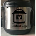 thumbnail image 1 of InstaPot Decals Sticker Instant Love Pot Vinyl Kitchen Appliance Decor Glossy Black, 1 of 6