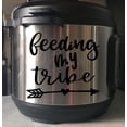 thumbnail image 1 of InstaPot Decor Feeding My Tribe Instant Pot Mom Decal Sticker Kitchen Glossy Black, 1 of 7