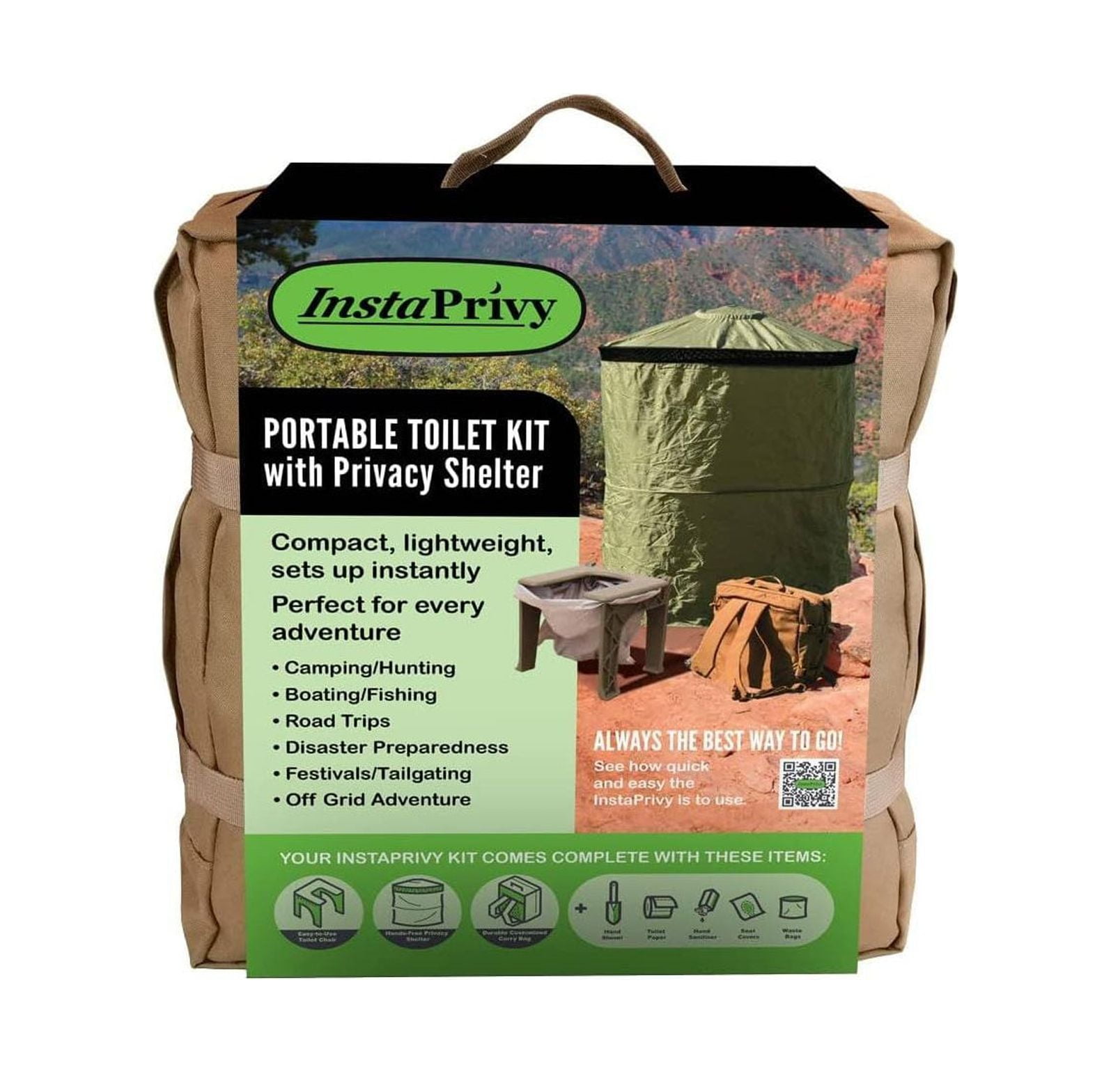 InstaPrivy Portable Toilet Kit