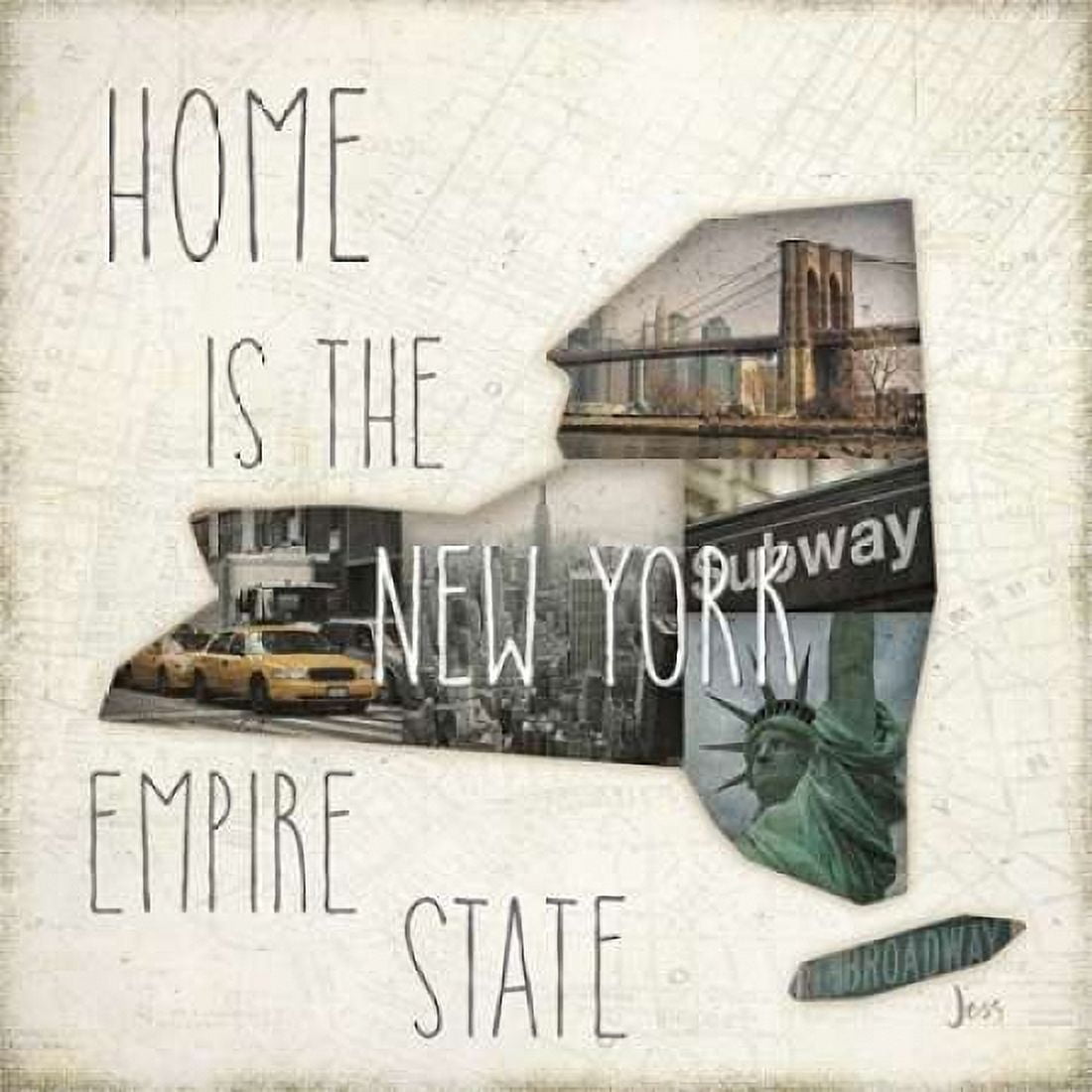InstaStates II Canvas Art - Jess Aiken (24 x 24)