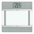 thumbnail image 1 of InstaTrack 11.8" x 11.8" Digital Glass Body Weight Scale with Body Fat/BMI Monitoring, Clear, 1 of 7