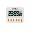 thumbnail image 1 of Taylor InstaTrack Digital Kitchen Timer & Clock - Memory Function, 12/24 Hour Clock, Flip-Out Stand, Magnet, Multi-Functional Timekeeper - Kitchen Tools & Cooking Gadgets (White), 1 of 6
