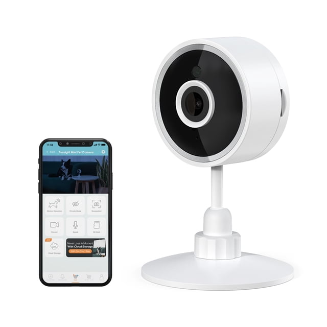 Instachew Purrsight Mini HD Wi-Fi Pet Camera, Indoor Security Camera for Cats and Dogs