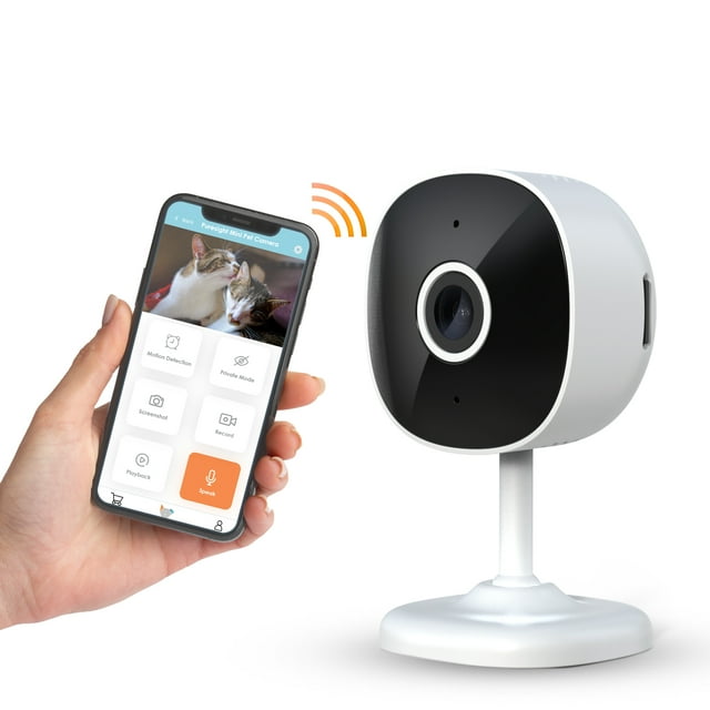 Instachew Purrsight Mini WiFi Pet Camera, Indoor Security Camera with