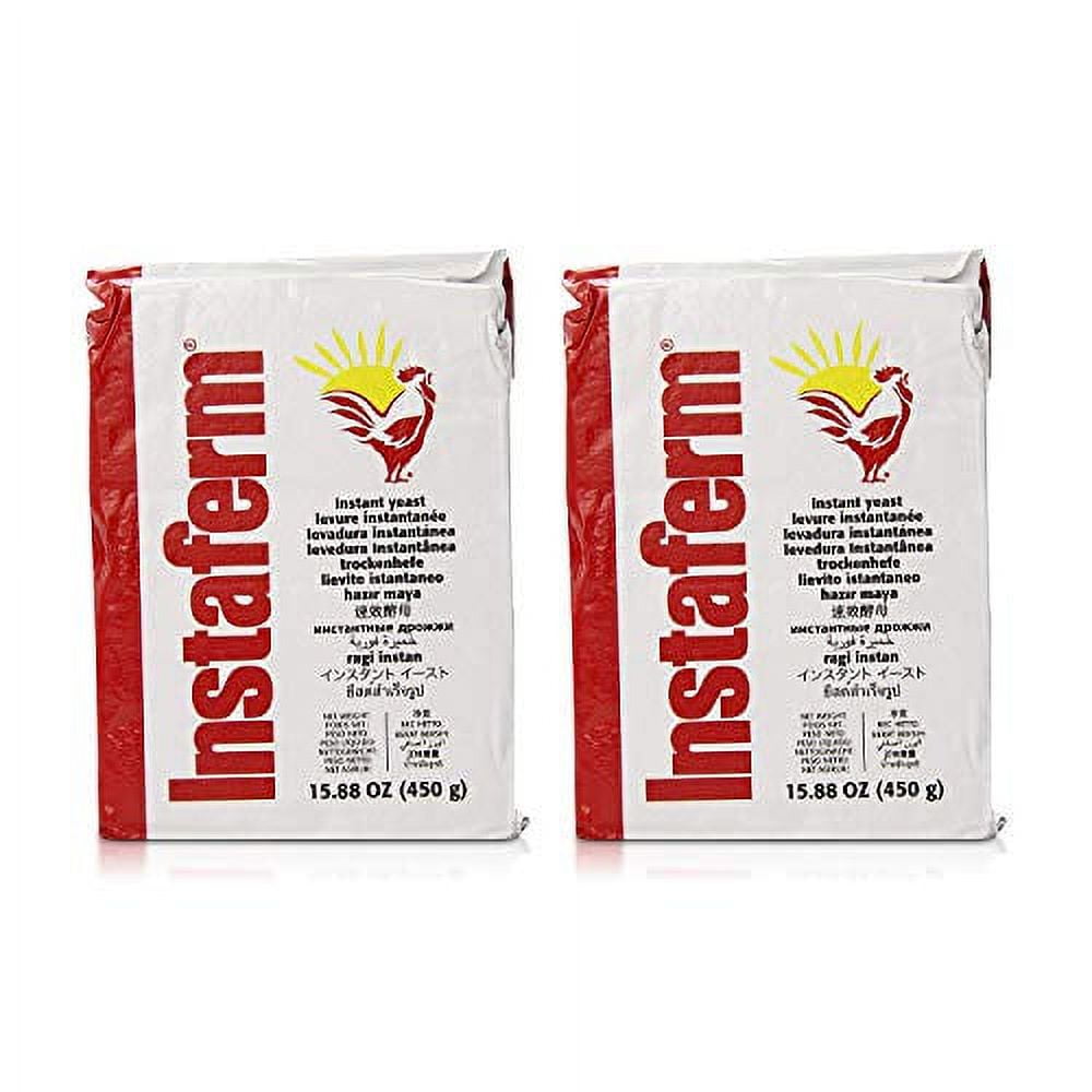 Instaferm Dry Yeast Leavening Agent, Red, 15.88 (2 pack)